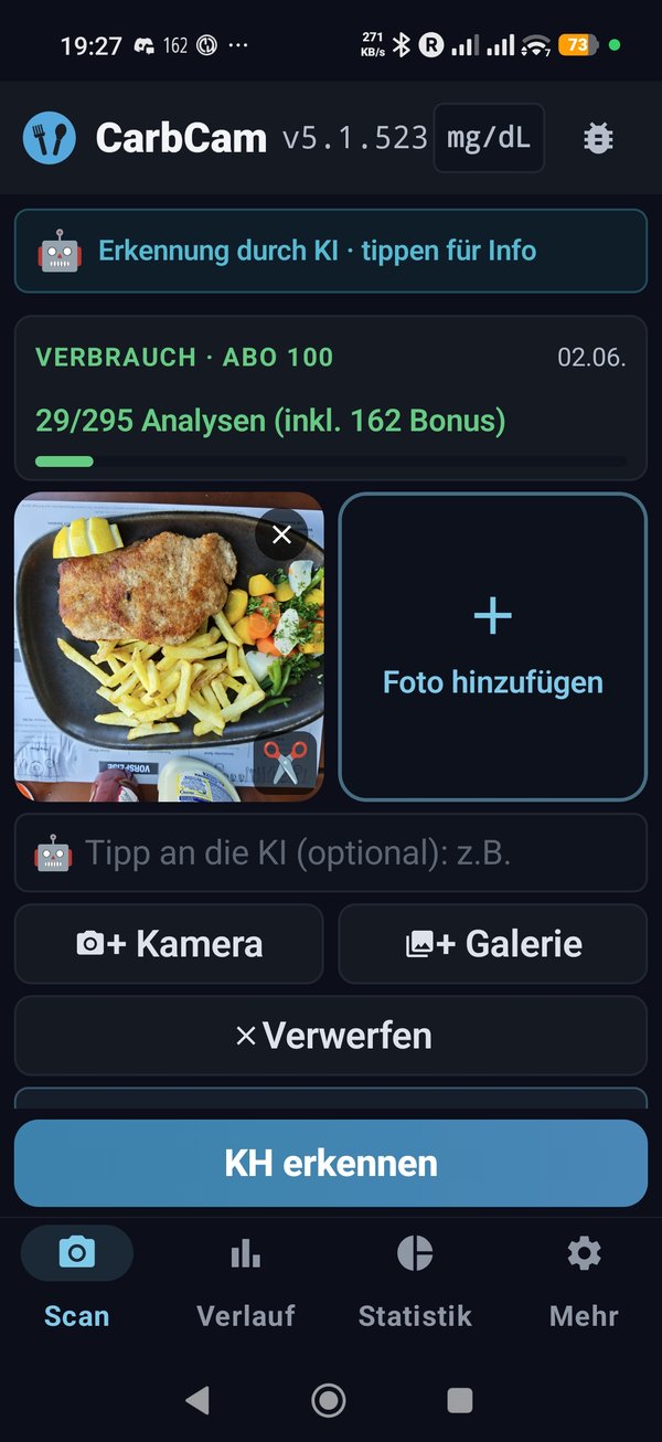 CarbCam, Result